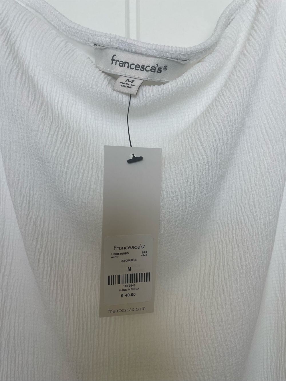 Francesca's Collections White Puff-Sleeve Square-Neck Bodysuit - Picture 3 of 4